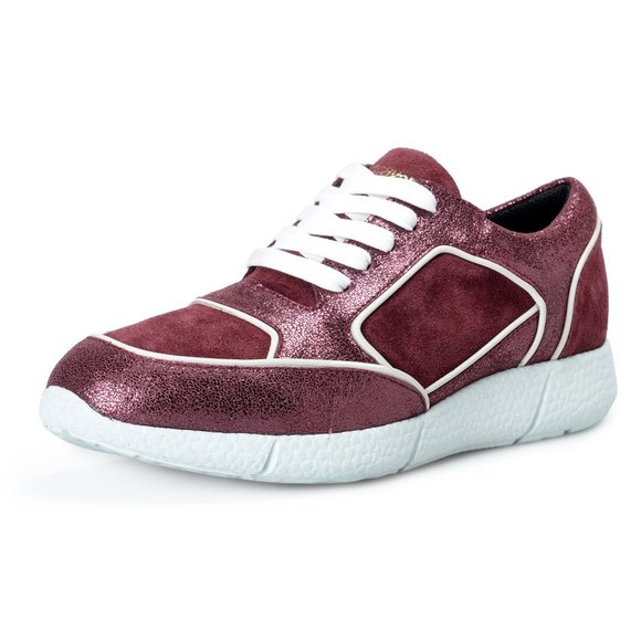 Just Cavalli Women's Purple Suede Leather Sneakers